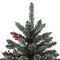 vidaXL Christmas Tree Green and white PVC and steel 4 ft Tree Foldable